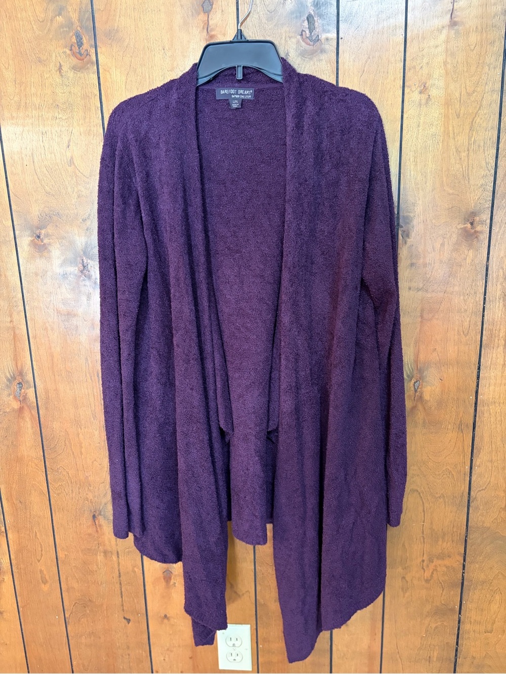 Barefoot Dreams Plum Open-Front Women's Cardigan